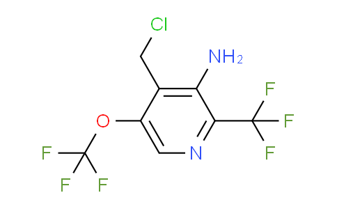AM70793 | 1806233-98-6 | 3-Amino-4-(chloromethyl)-5-(trifluoromethoxy)-2-(trifluoromethyl)pyridine