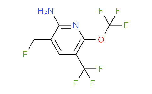 2-Amino-3-(fluoromethyl)-6-(trifluoromethoxy)-5-(trifluoromethyl)pyridine