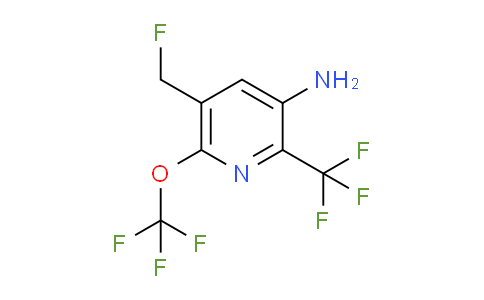 3-Amino-5-(fluoromethyl)-6-(trifluoromethoxy)-2-(trifluoromethyl)pyridine