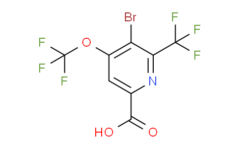 AM70884 | 1803613-63-9 | 3-Bromo-4-(trifluoromethoxy)-2-(trifluoromethyl)pyridine-6-carboxylic acid