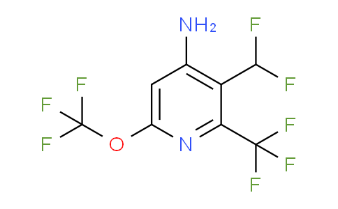 4-Amino-3-(difluoromethyl)-6-(trifluoromethoxy)-2-(trifluoromethyl)pyridine