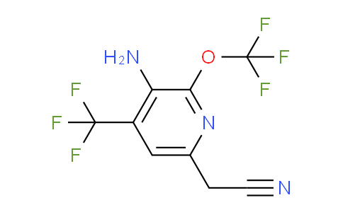 3-Amino-2-(trifluoromethoxy)-4-(trifluoromethyl)pyridine-6-acetonitrile
