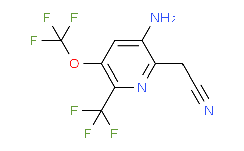 3-Amino-5-(trifluoromethoxy)-6-(trifluoromethyl)pyridine-2-acetonitrile