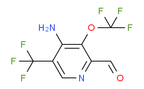 4-Amino-3-(trifluoromethoxy)-5-(trifluoromethyl)pyridine-2-carboxaldehyde