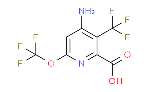 AM71072 | 1804537-70-9 | 4-Amino-6-(trifluoromethoxy)-3-(trifluoromethyl)pyridine-2-carboxylic acid