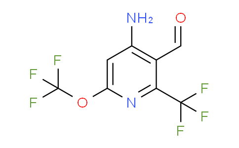 4-Amino-6-(trifluoromethoxy)-2-(trifluoromethyl)pyridine-3-carboxaldehyde