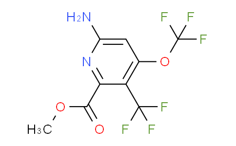 Methyl 6-amino-4-(trifluoromethoxy)-3-(trifluoromethyl)pyridine-2-carboxylate