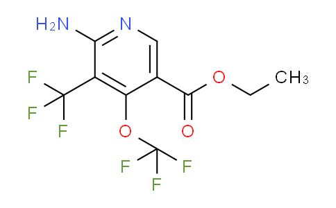 Ethyl 2-amino-4-(trifluoromethoxy)-3-(trifluoromethyl)pyridine-5-carboxylate