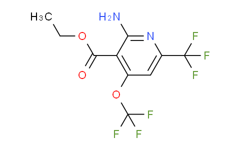 Ethyl 2-amino-4-(trifluoromethoxy)-6-(trifluoromethyl)pyridine-3-carboxylate
