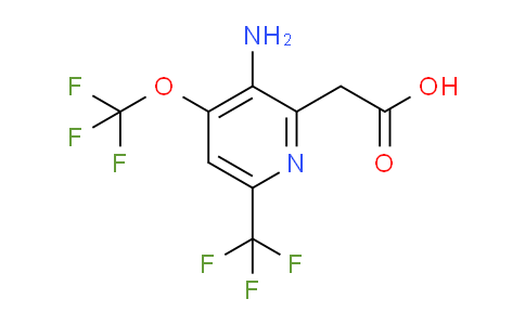 AM71210 | 1804538-94-0 | 3-Amino-4-(trifluoromethoxy)-6-(trifluoromethyl)pyridine-2-acetic acid