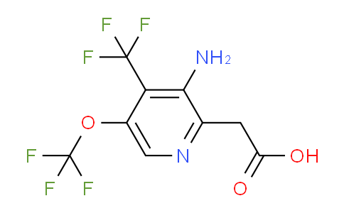 AM71215 | 1806131-24-7 | 3-Amino-5-(trifluoromethoxy)-4-(trifluoromethyl)pyridine-2-acetic acid