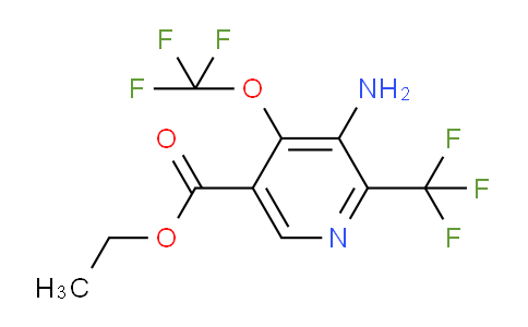 AM71216 | 1804025-72-6 | Ethyl 3-amino-4-(trifluoromethoxy)-2-(trifluoromethyl)pyridine-5-carboxylate