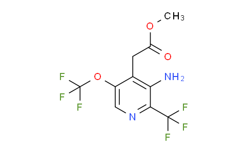 AM71243 | 1806001-37-5 | Methyl 3-amino-5-(trifluoromethoxy)-2-(trifluoromethyl)pyridine-4-acetate