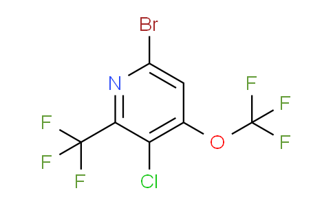 AM71269 | 1804651-76-0 | 6-Bromo-3-chloro-4-(trifluoromethoxy)-2-(trifluoromethyl)pyridine