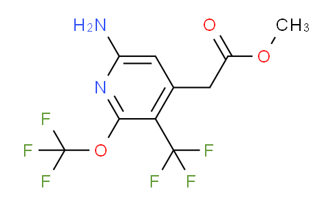 Methyl 6-amino-2-(trifluoromethoxy)-3-(trifluoromethyl)pyridine-4-acetate