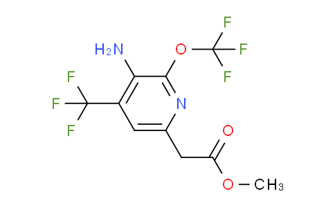 Methyl 3-amino-2-(trifluoromethoxy)-4-(trifluoromethyl)pyridine-6-acetate