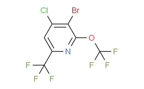 3-Bromo-4-chloro-2-(trifluoromethoxy)-6-(trifluoromethyl)pyridine