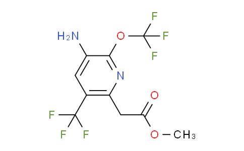 AM71284 | 1804026-45-6 | Methyl 3-amino-2-(trifluoromethoxy)-5-(trifluoromethyl)pyridine-6-acetate