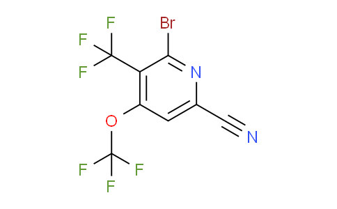 AM71332 | 1806154-50-6 | 2-Bromo-6-cyano-4-(trifluoromethoxy)-3-(trifluoromethyl)pyridine