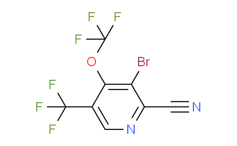 AM71334 | 1804555-68-7 | 3-Bromo-2-cyano-4-(trifluoromethoxy)-5-(trifluoromethyl)pyridine