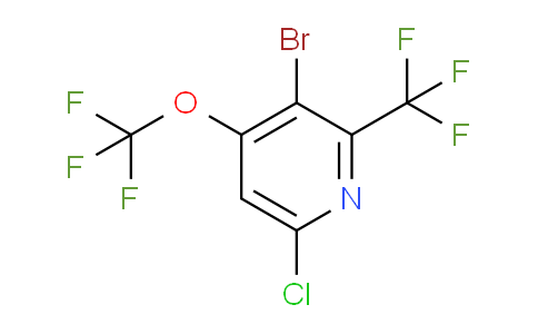 3-Bromo-6-chloro-4-(trifluoromethoxy)-2-(trifluoromethyl)pyridine