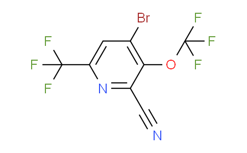 4-Bromo-2-cyano-3-(trifluoromethoxy)-6-(trifluoromethyl)pyridine
