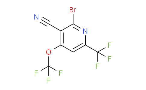 2-Bromo-3-cyano-4-(trifluoromethoxy)-6-(trifluoromethyl)pyridine