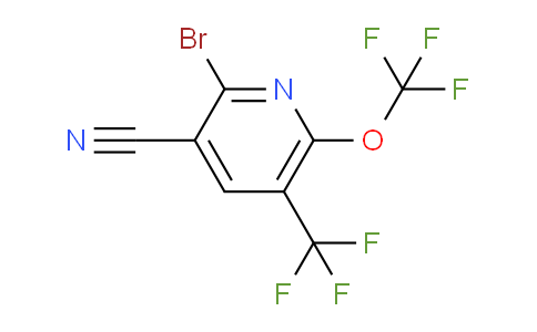 2-Bromo-3-cyano-6-(trifluoromethoxy)-5-(trifluoromethyl)pyridine