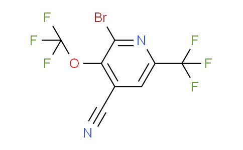 2-Bromo-4-cyano-3-(trifluoromethoxy)-6-(trifluoromethyl)pyridine