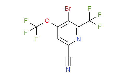 3-Bromo-6-cyano-4-(trifluoromethoxy)-2-(trifluoromethyl)pyridine