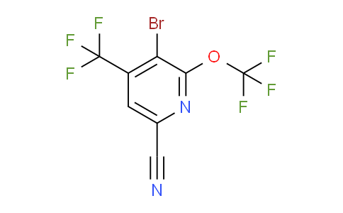 3-Bromo-6-cyano-2-(trifluoromethoxy)-4-(trifluoromethyl)pyridine