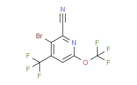 AM71374 | 1806013-76-2 | 3-Bromo-2-cyano-6-(trifluoromethoxy)-4-(trifluoromethyl)pyridine