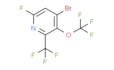 AM71397 | 1803448-53-4 | 4-Bromo-6-fluoro-3-(trifluoromethoxy)-2-(trifluoromethyl)pyridine