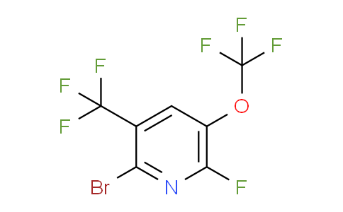 2-Bromo-6-fluoro-5-(trifluoromethoxy)-3-(trifluoromethyl)pyridine