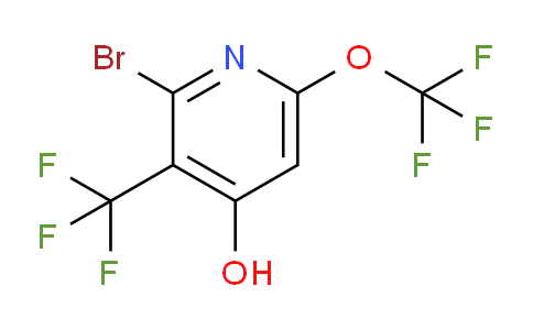 2-Bromo-4-hydroxy-6-(trifluoromethoxy)-3-(trifluoromethyl)pyridine