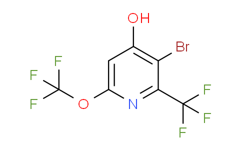 AM71424 | 1804603-28-8 | 3-Bromo-4-hydroxy-6-(trifluoromethoxy)-2-(trifluoromethyl)pyridine