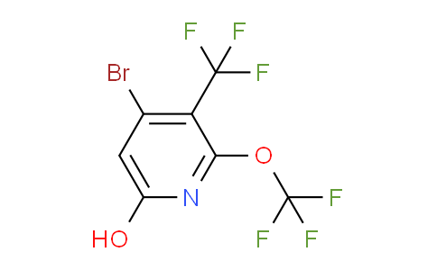 4-Bromo-6-hydroxy-2-(trifluoromethoxy)-3-(trifluoromethyl)pyridine