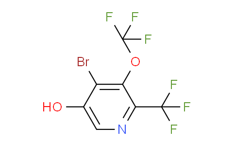 4-Bromo-5-hydroxy-3-(trifluoromethoxy)-2-(trifluoromethyl)pyridine