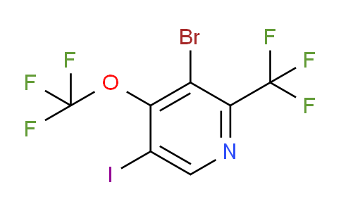 3-Bromo-5-iodo-4-(trifluoromethoxy)-2-(trifluoromethyl)pyridine