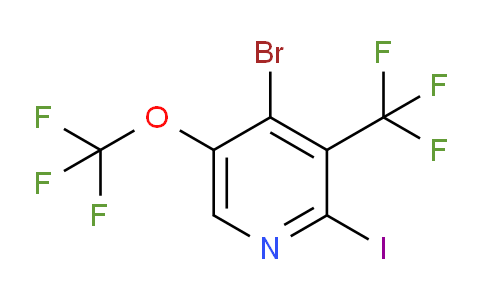 AM71478 | 1806213-69-3 | 4-Bromo-2-iodo-5-(trifluoromethoxy)-3-(trifluoromethyl)pyridine