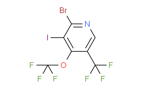 2-Bromo-3-iodo-4-(trifluoromethoxy)-5-(trifluoromethyl)pyridine