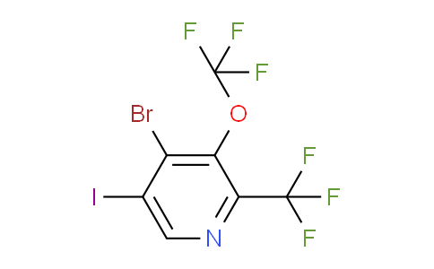 4-Bromo-5-iodo-3-(trifluoromethoxy)-2-(trifluoromethyl)pyridine