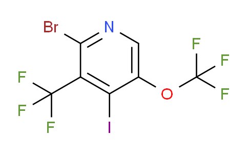 2-Bromo-4-iodo-5-(trifluoromethoxy)-3-(trifluoromethyl)pyridine