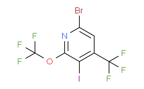 AM71490 | 1804472-59-0 | 6-Bromo-3-iodo-2-(trifluoromethoxy)-4-(trifluoromethyl)pyridine