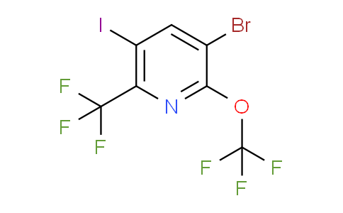 AM71502 | 1803947-37-6 | 3-Bromo-5-iodo-2-(trifluoromethoxy)-6-(trifluoromethyl)pyridine