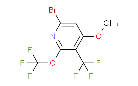 AM71505 | 1806087-54-6 | 6-Bromo-4-methoxy-2-(trifluoromethoxy)-3-(trifluoromethyl)pyridine