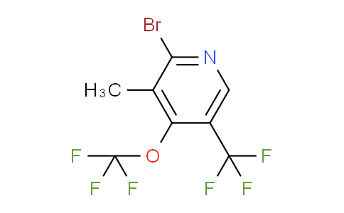2-Bromo-3-methyl-4-(trifluoromethoxy)-5-(trifluoromethyl)pyridine