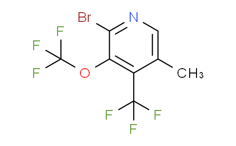 AM71548 | 1804619-94-0 | 2-Bromo-5-methyl-3-(trifluoromethoxy)-4-(trifluoromethyl)pyridine