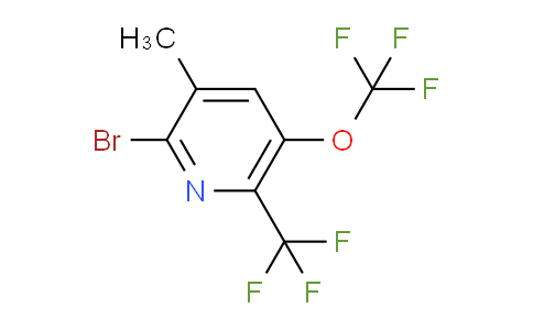 2-Bromo-3-methyl-5-(trifluoromethoxy)-6-(trifluoromethyl)pyridine