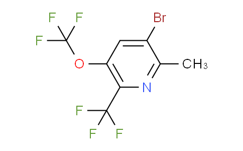 3-Bromo-2-methyl-5-(trifluoromethoxy)-6-(trifluoromethyl)pyridine
